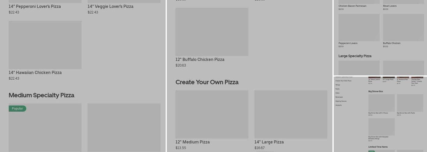 Pizza Hut Menu