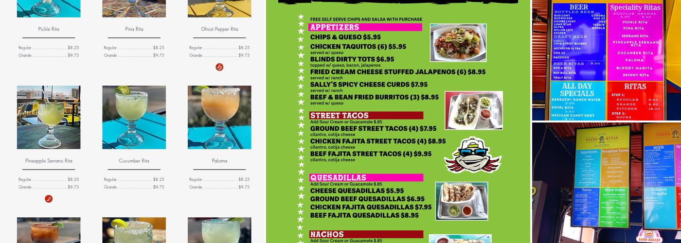 Blind Salamander Cantina San Marcos Texas Menu