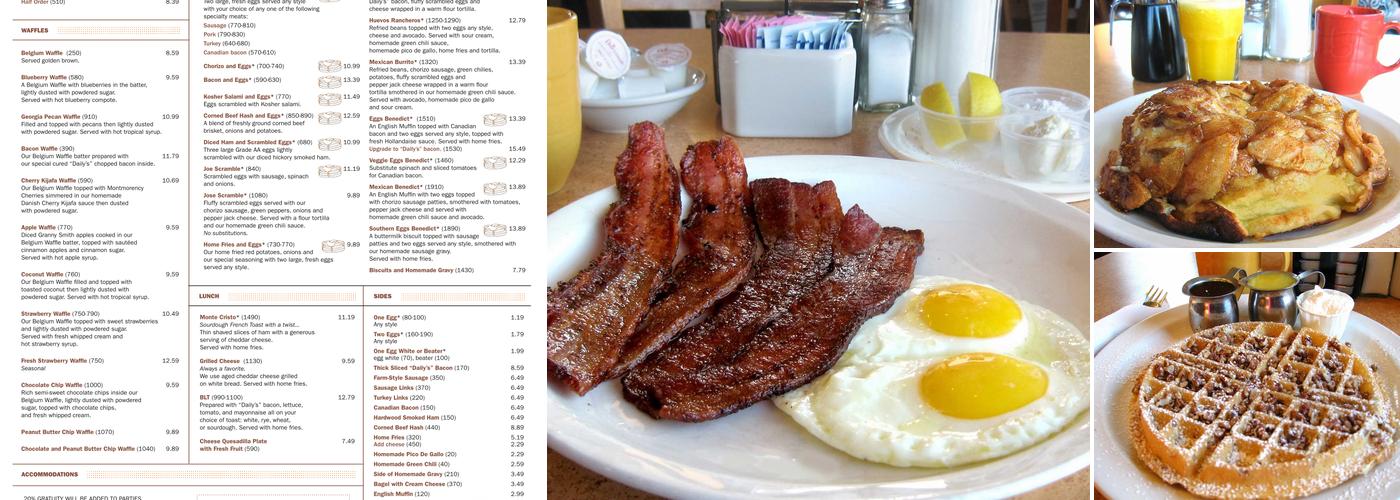 The Original Pancake House Fairview Park Menu