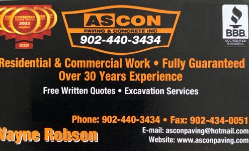 Ascon Paving Contractors Ltd Lawrencetown