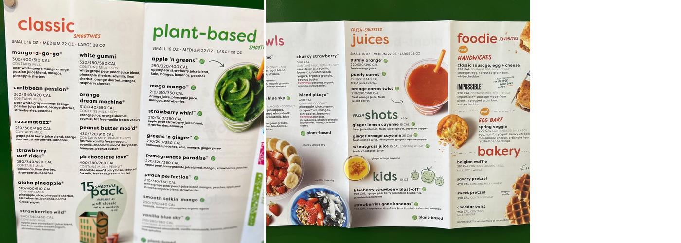 Jamba Menu