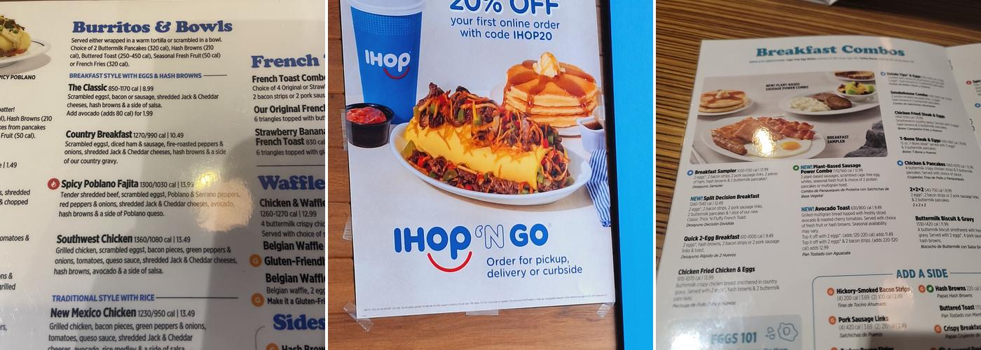 IHOP Menu