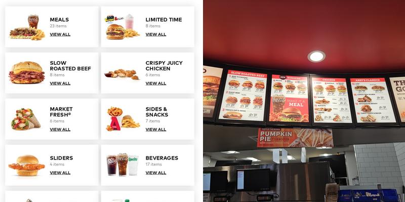 Arby's Menu