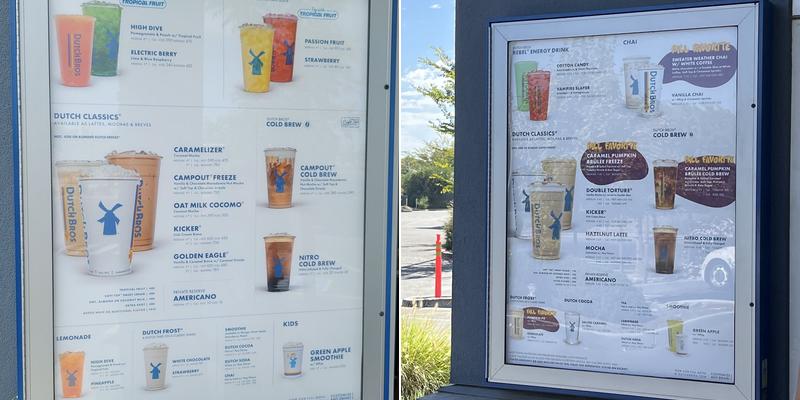 Dutch Bros Coffee Menu