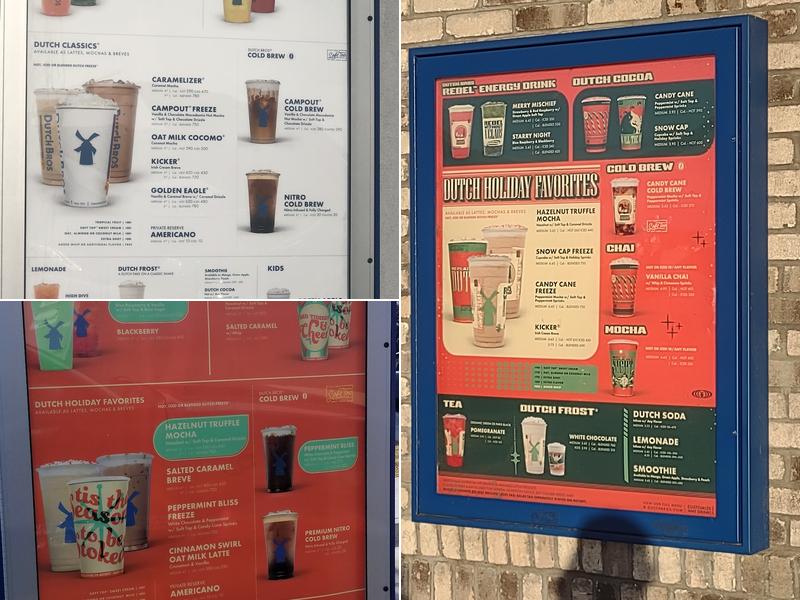 Dutch Bros Coffee Menu