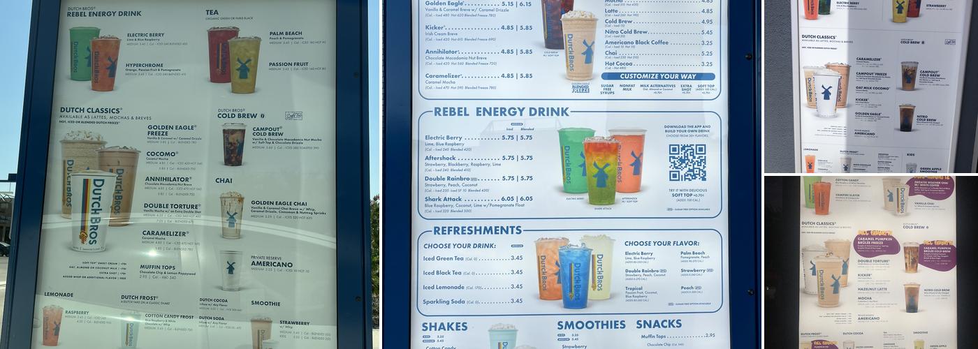 Dutch Bros Coffee Menu
