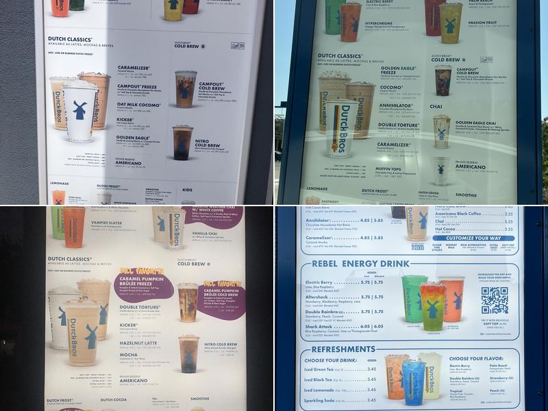 Dutch Bros Coffee Menu