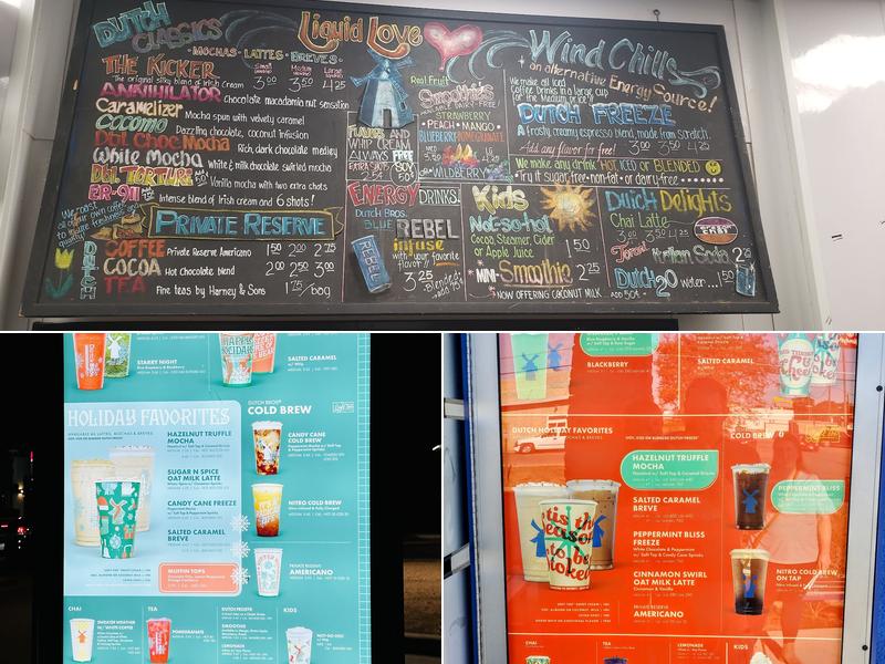 Dutch Bros Coffee Menu