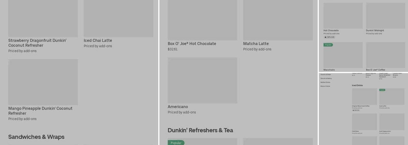 Dunkin' Menu