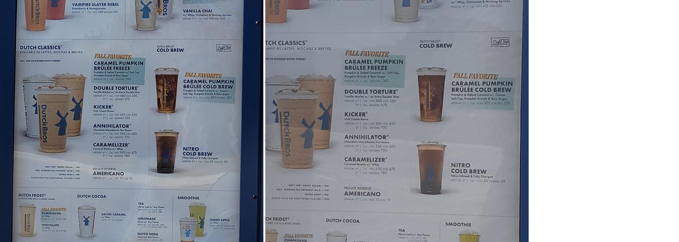 Dutch Bros Coffee Menu