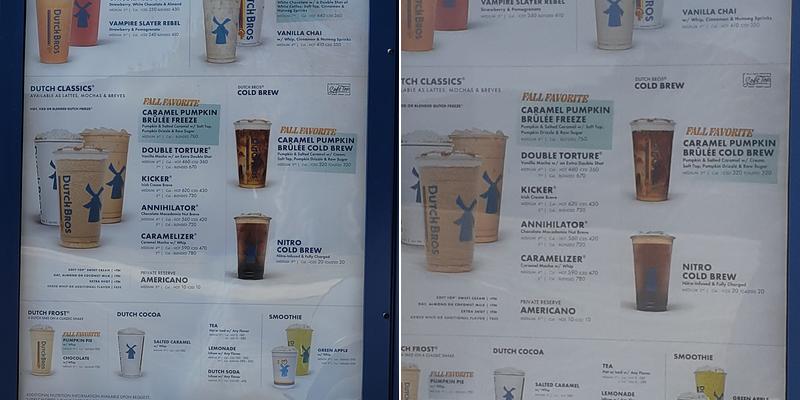 Dutch Bros Coffee Menu