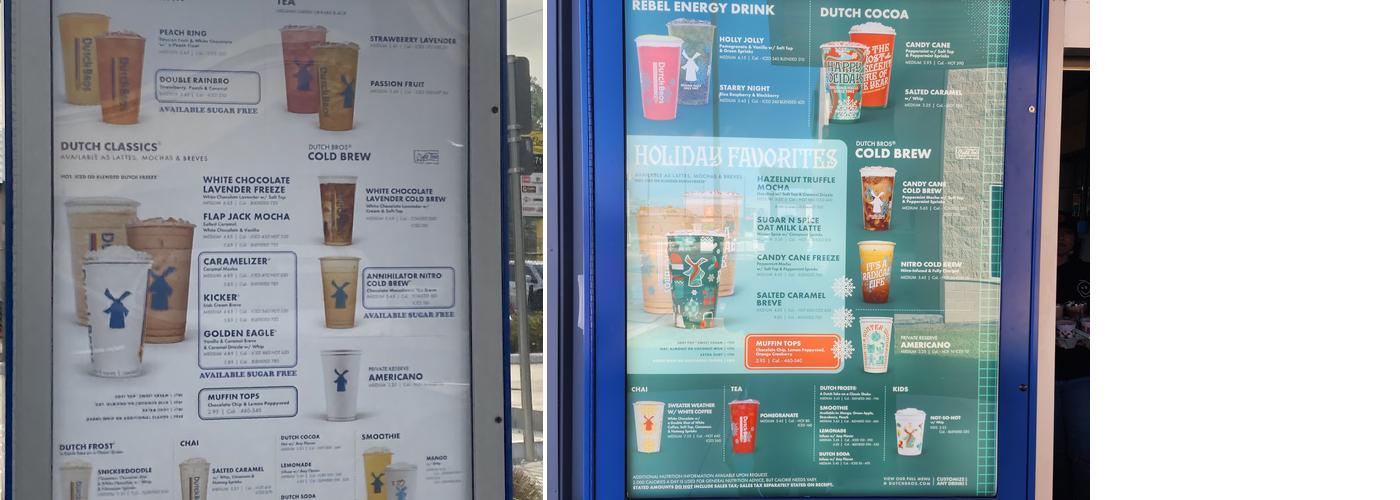 Dutch Bros Coffee Menu