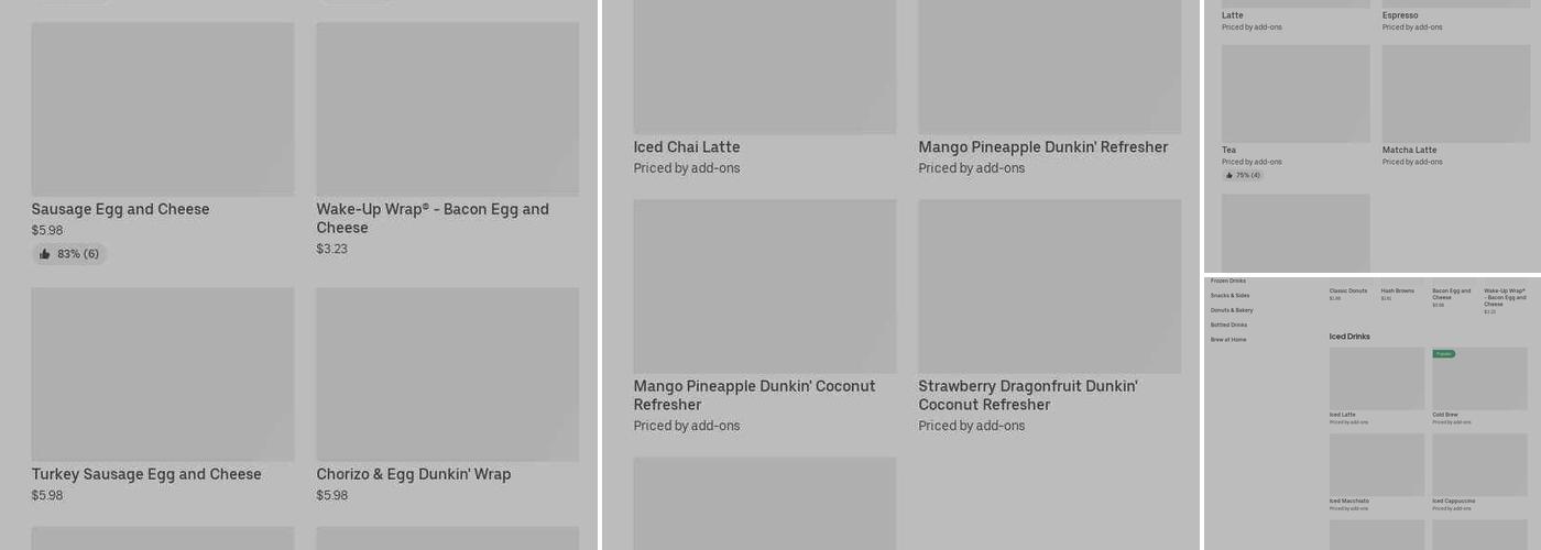 Dunkin’ Menu