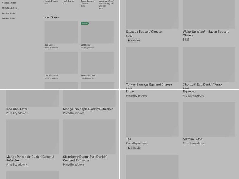 Dunkin’ Menu