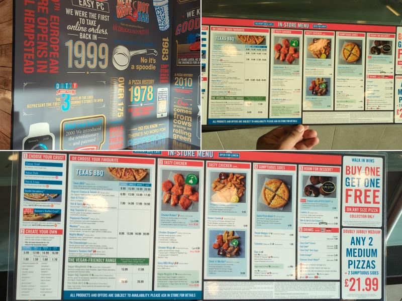 Domino's Pizza - Trowbridge Menu