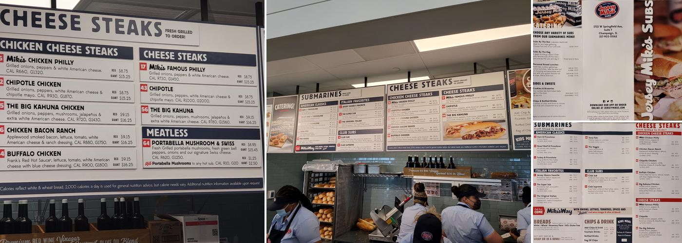 Jersey Mike's Subs Menu
