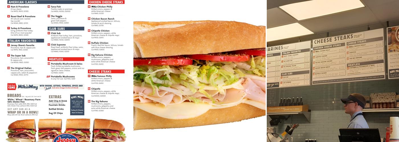 Jersey Mike's Subs Menu
