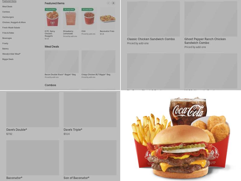 Wendy's Menu