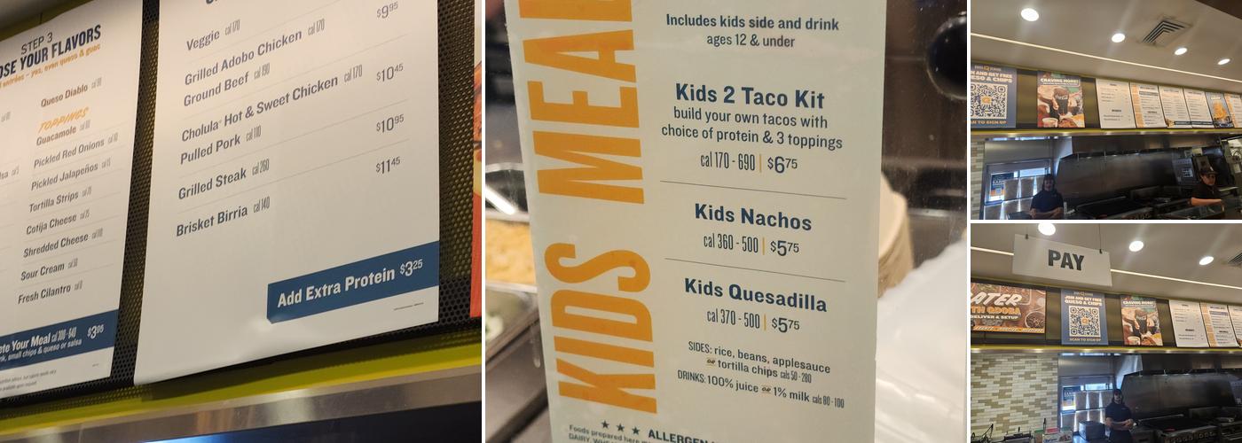 QDOBA Mexican Eats Menu