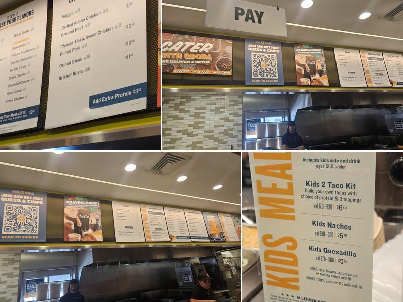 QDOBA Mexican Eats Menu