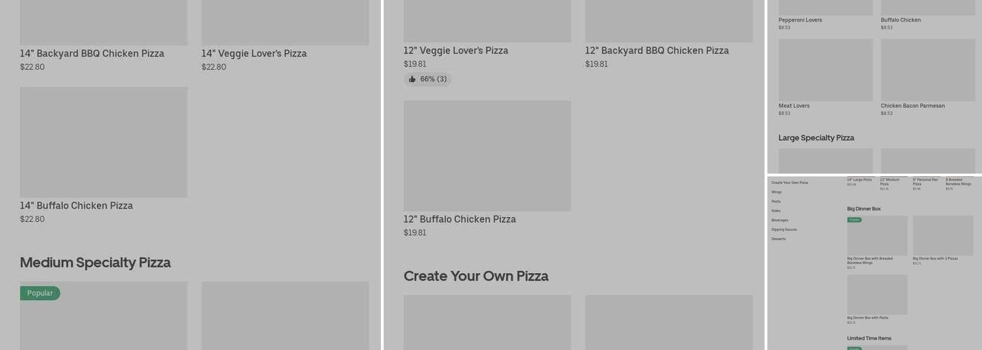 Pizza Hut Menu