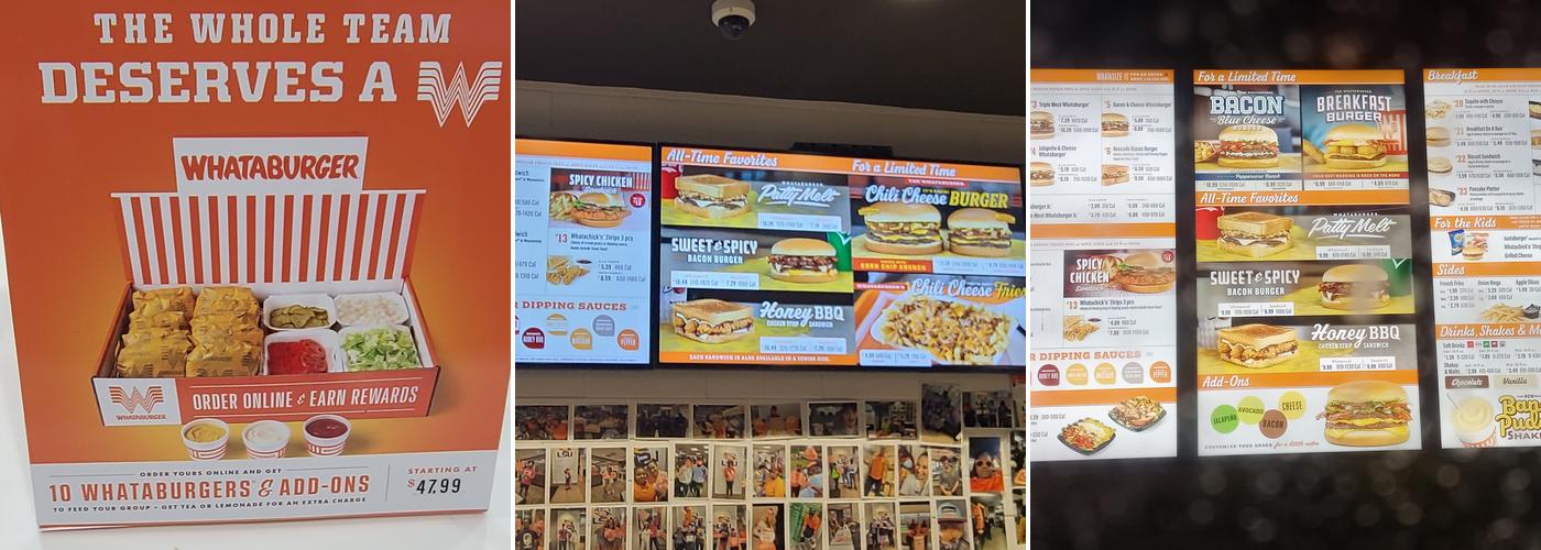 WHATABURGER Menu