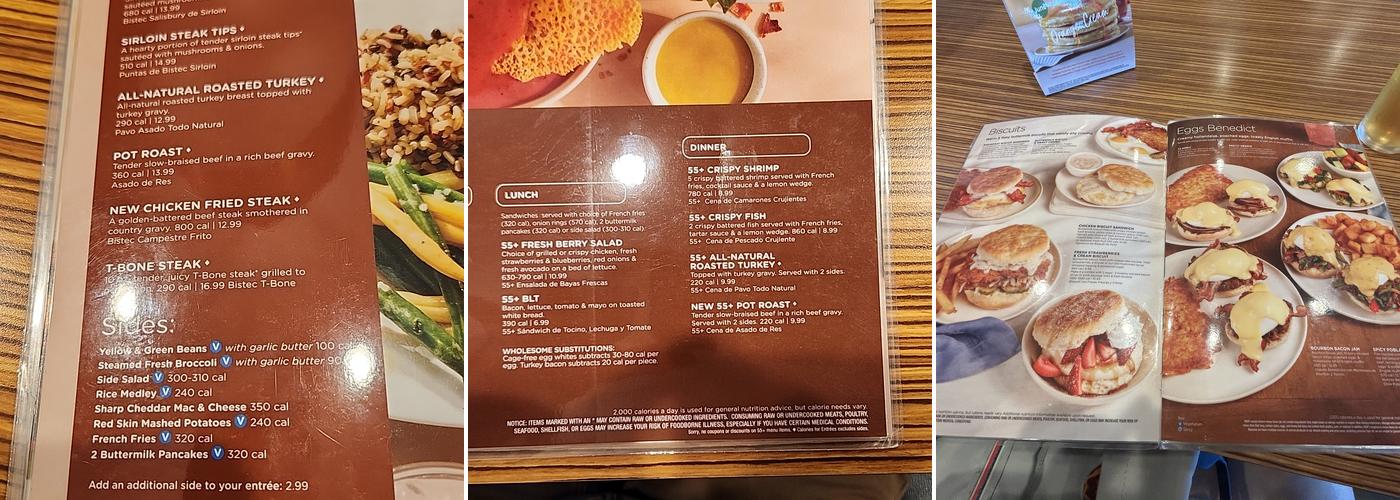 IHOP Menu