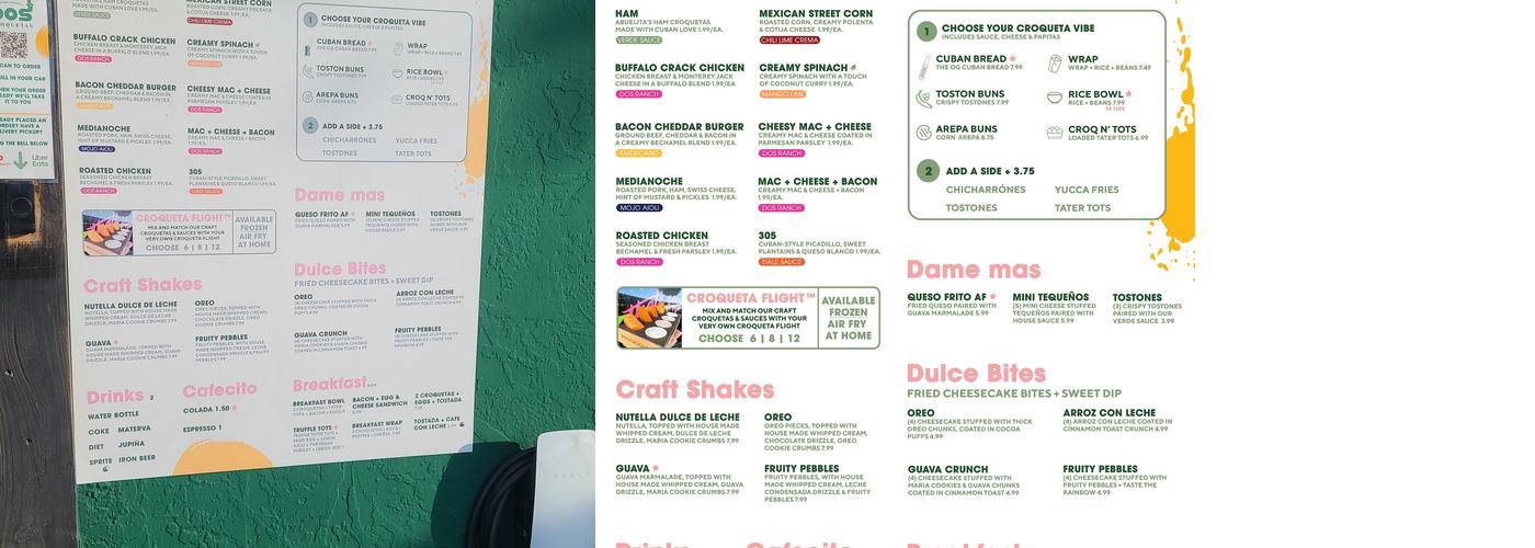 Dame Mas by Dos Croquetas | Takeout & Delivery Menu