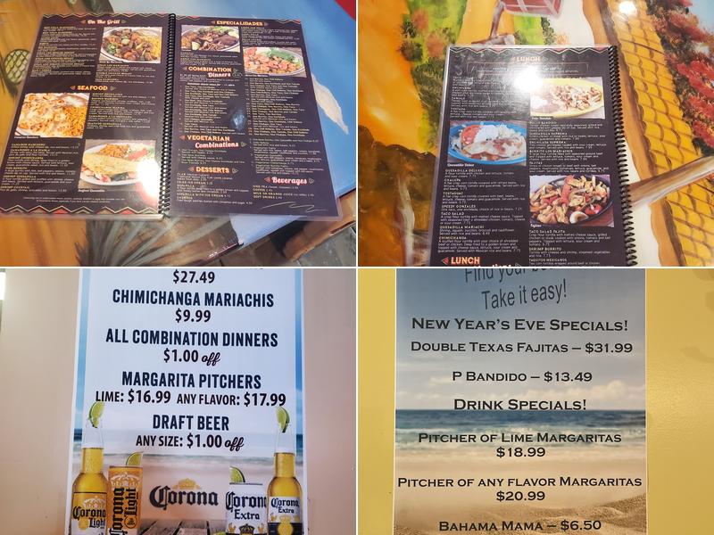 Los Mariachis Menu