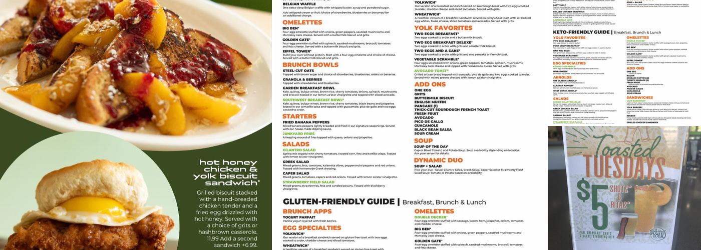 The Toasted Yolk Menu