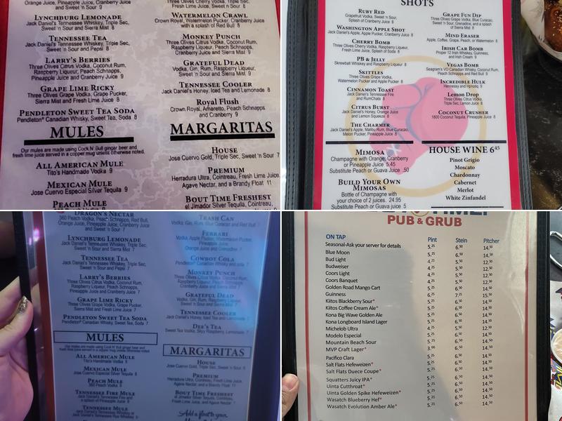 Bout Time Pub & Grub Menu