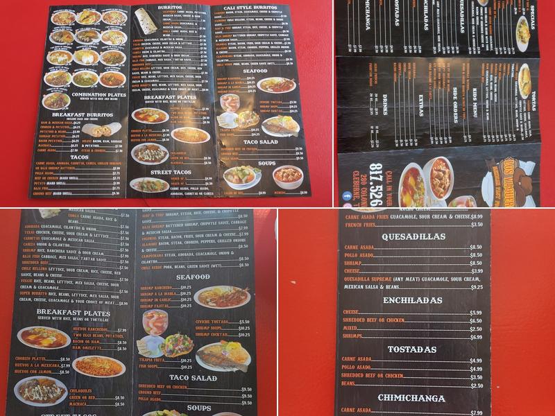 Los vaqueros mexican fast food Menu