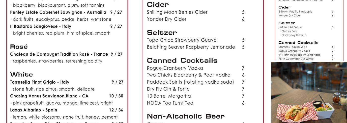 Powder Hound Pizza Menu