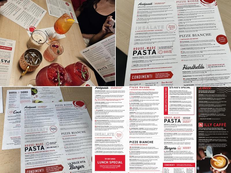 Piatto Pizzeria + Enoteca Menu