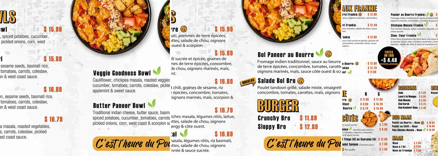 Spicebros Menu