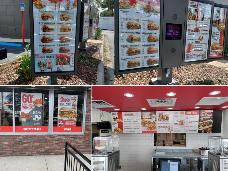 Charleys Cheesesteaks and Wings Menu