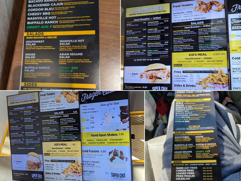 Super Chix - Spanish Fork, UT Menu