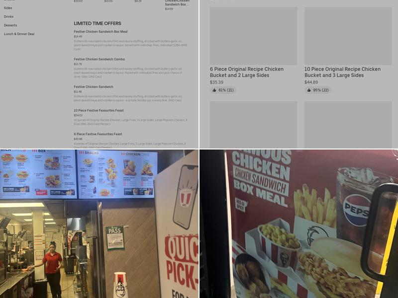 KFC Menu