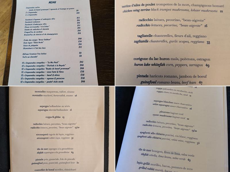 Restaurant Beba Menu