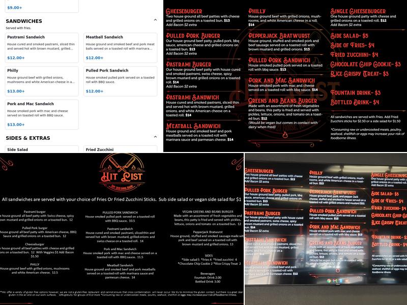 Hit List Menu