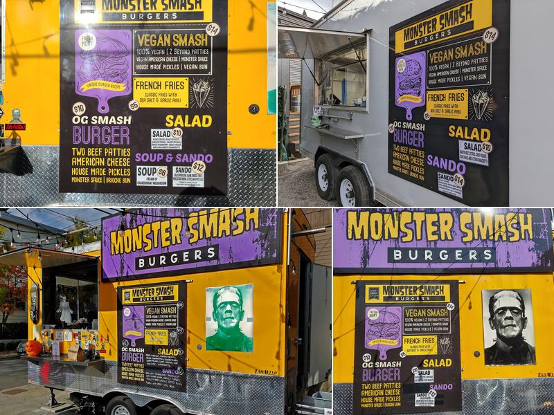 Monster Smash Burgers Menu