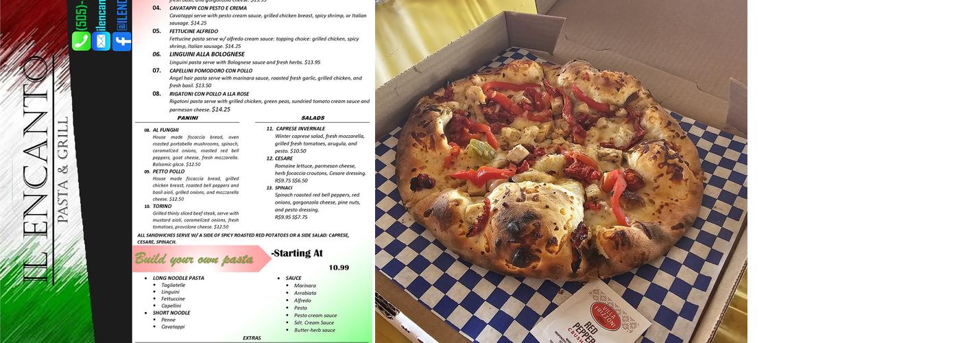 Il Encanto Menu