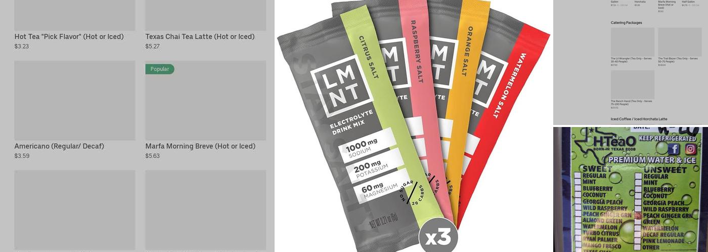 HTeaO - Amarillo (Hillside) Menu