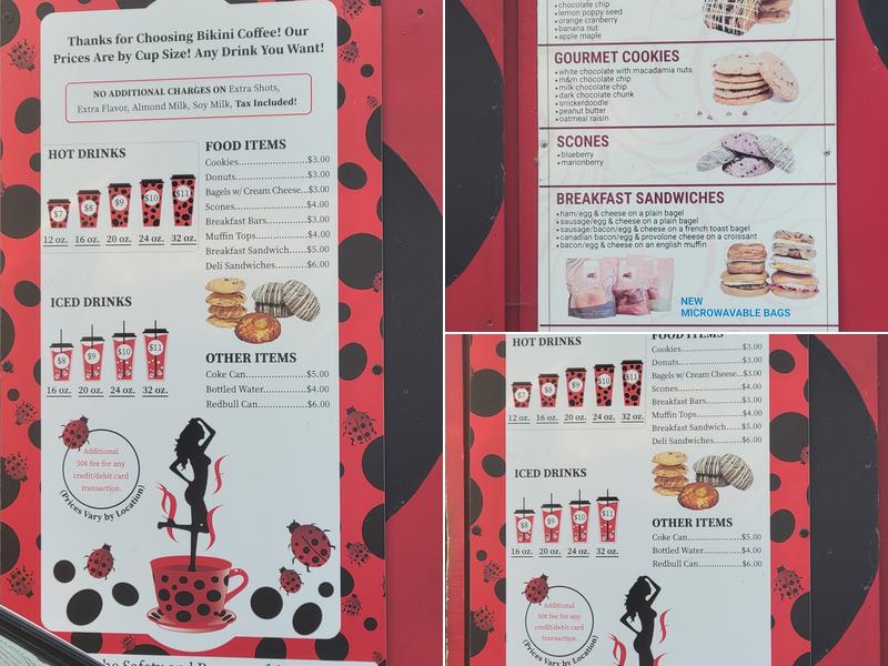 Ladybug Espresso MV Menu