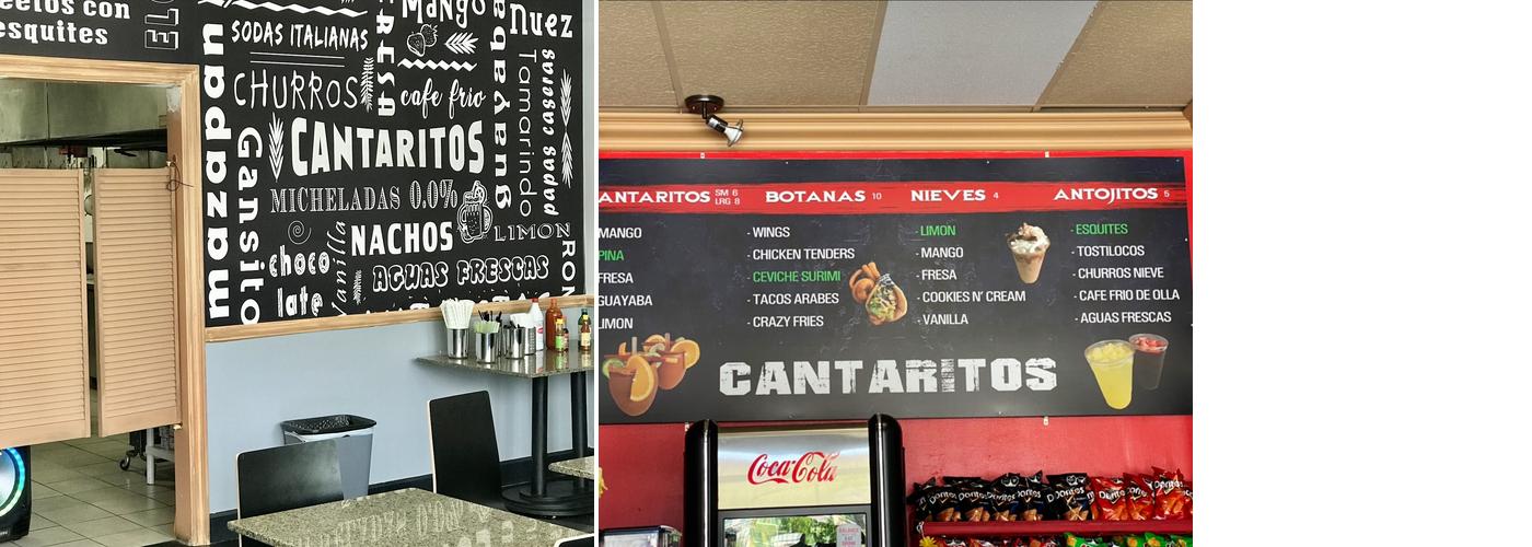 Cantaritos Menu