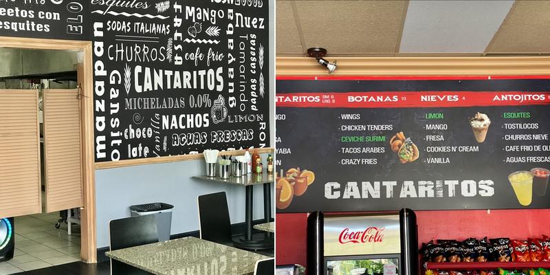 Cantaritos Menu