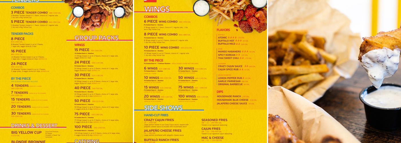 Wing Boss Menu