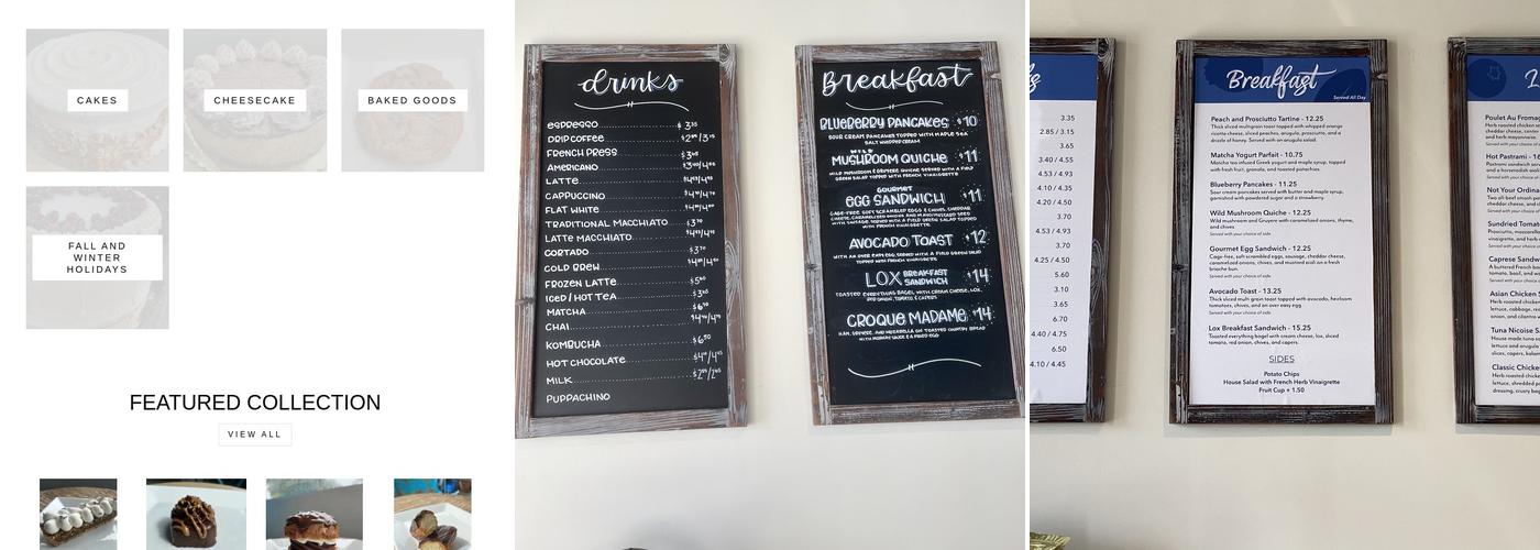Blueberry Artisan Bakery & Cafe Menu