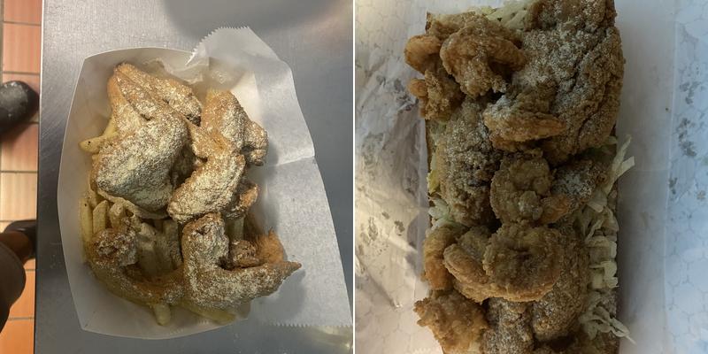 Big fish and chicken