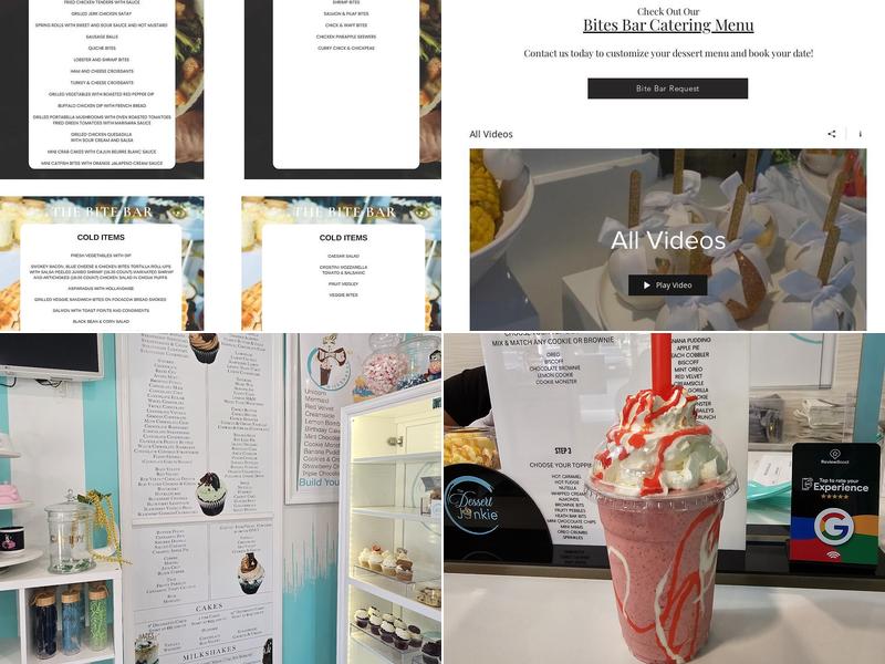 The Dessert Junkie Menu